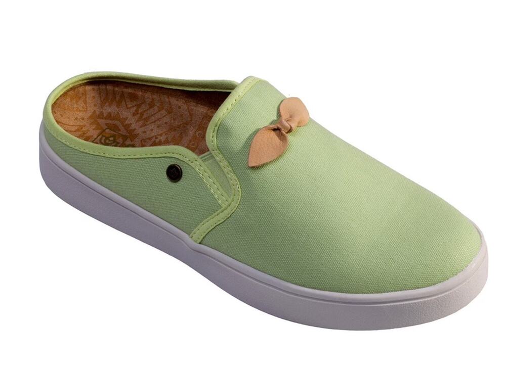 Spenco Womens Audrey Casual Slides Size 7.5 Green Slip On Sneaker Mules NIB